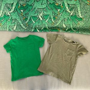 JCrew Crewcuts kids green pocket tee bundle (2)